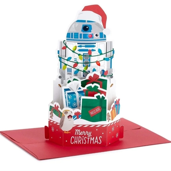 Hallmark Paper Wonder Star Wars Pop-up Card that Plays a Song by R2-D2. New. - Picture 1 of 8